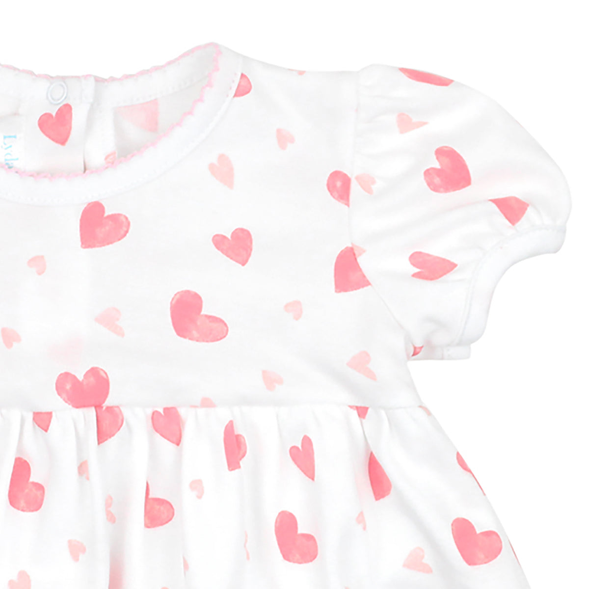 Watercolor Hearts Printed Dress | Baby Girl