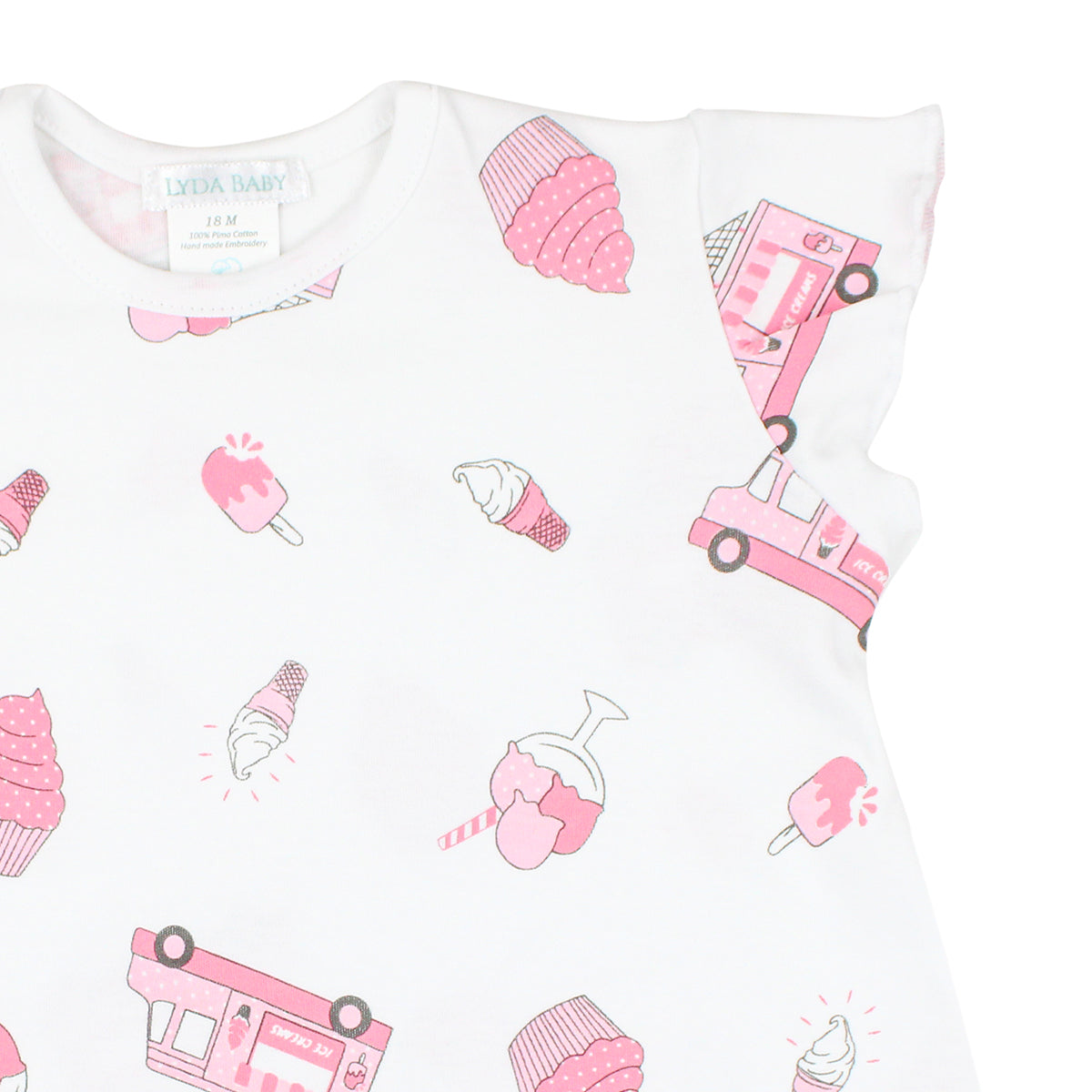 Ice Cream Truck Printed Dress | Baby Girl