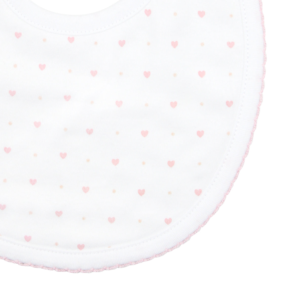 Lovely Dots Printed Bib | Baby Girl