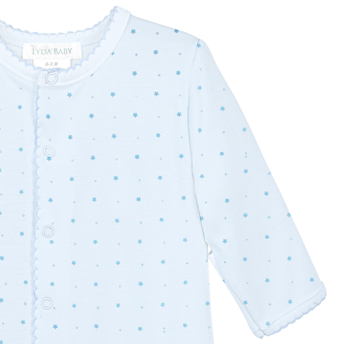 Hand-embroidered Stars with soft Printed Stars | Boy