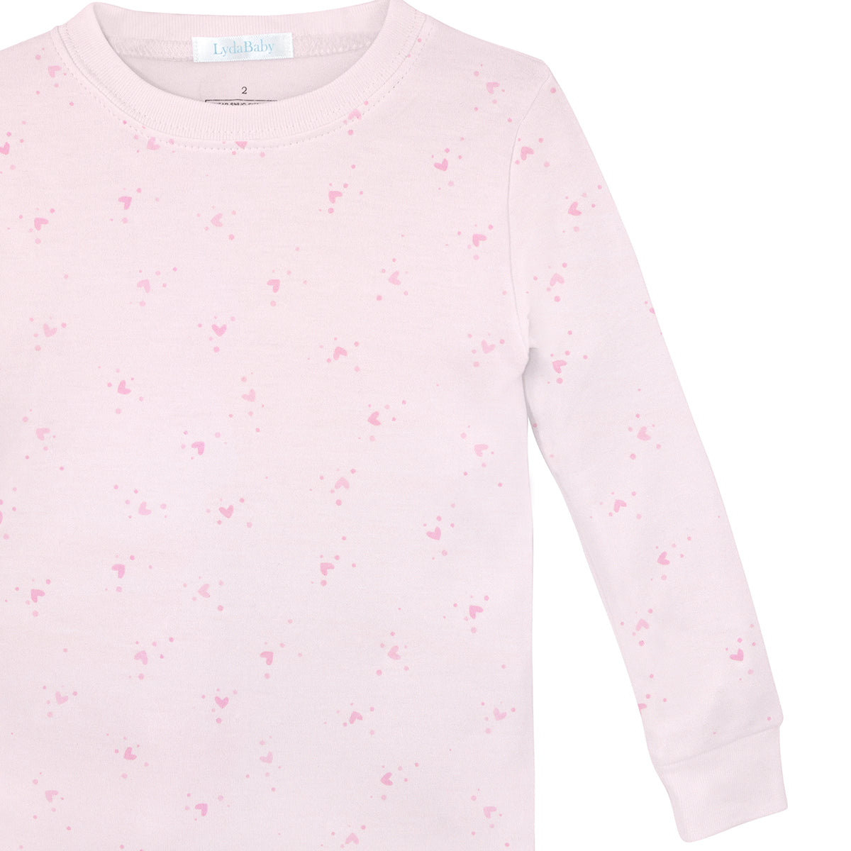 Pink Bubble Hearts Printed Pajamas | Girl