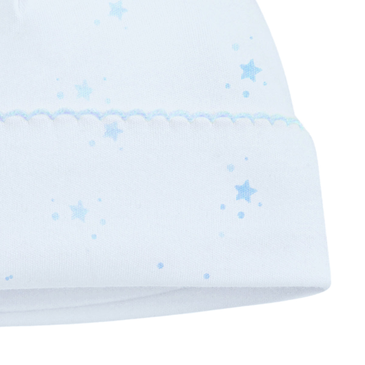 Light Blue Bubble Stars Printed Hat | Baby Boy