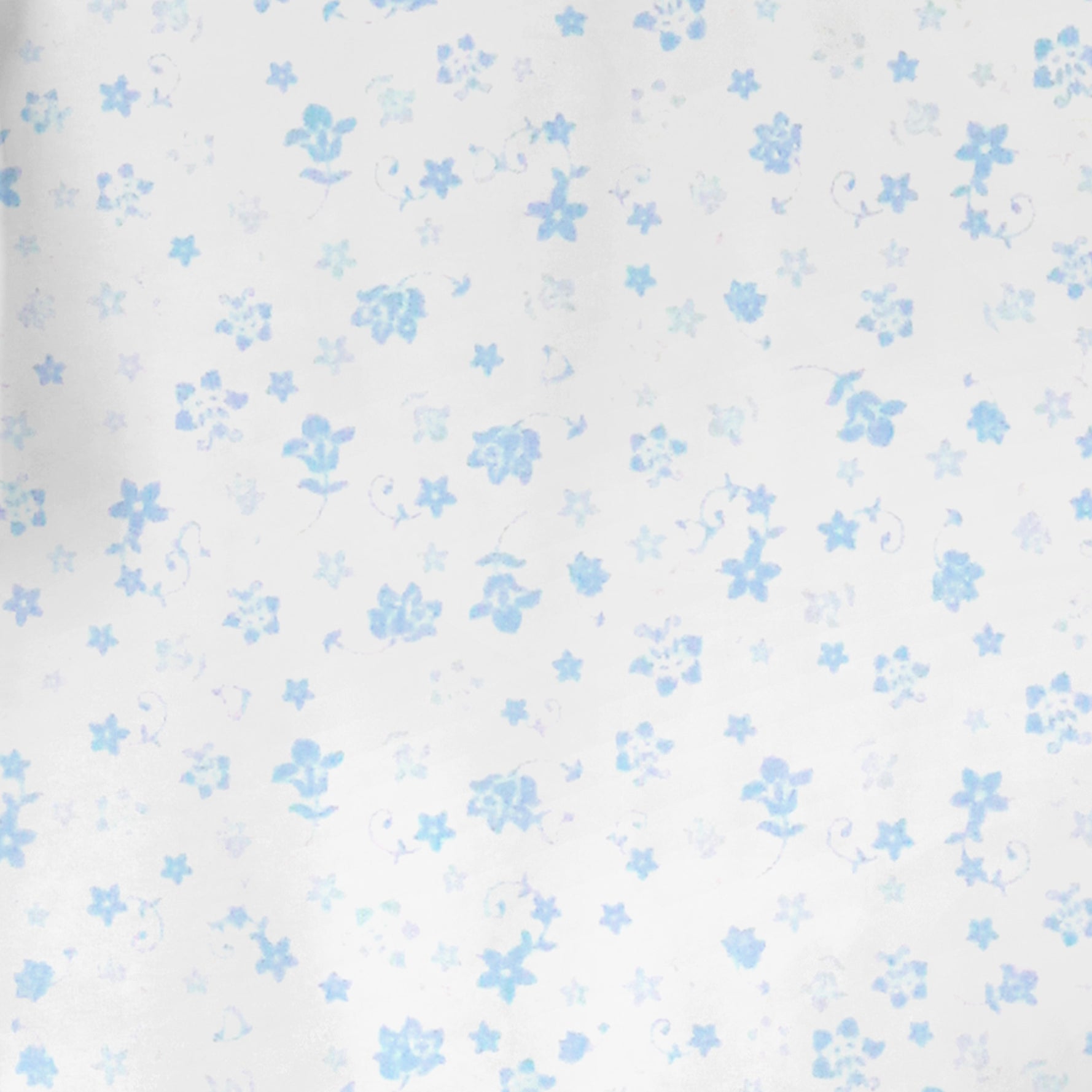 Light Blue Antique Flowers Printed Dress | Baby Girl