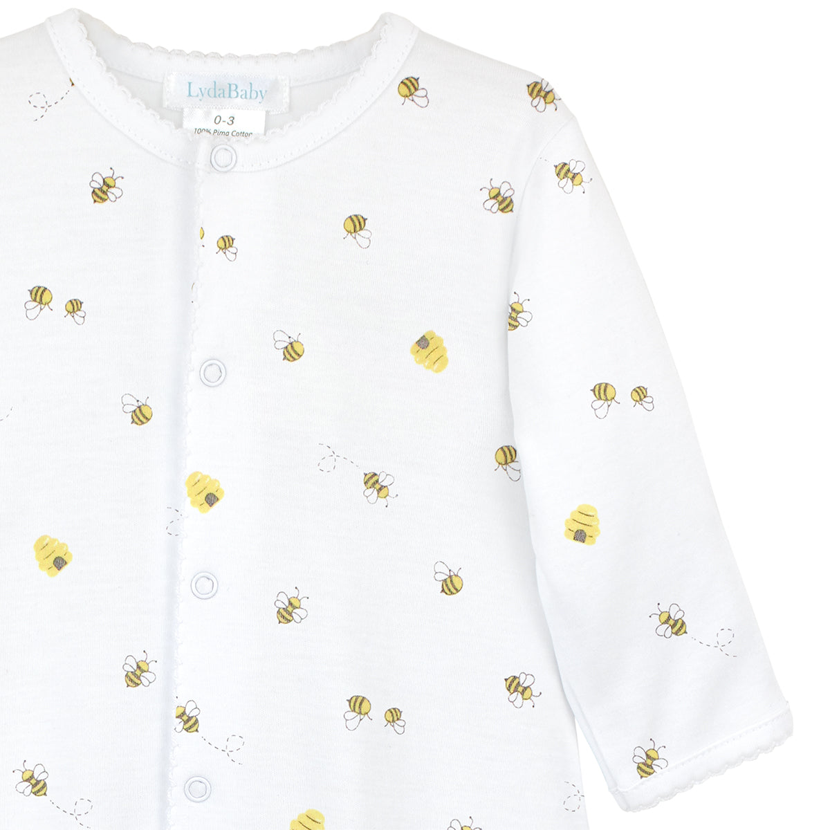 Bee Happy Printed Converter Footie | Baby Unisex