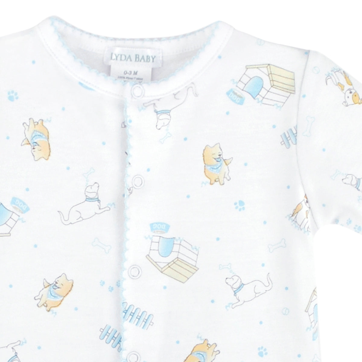Puppies World Printed Footie | Baby Boy