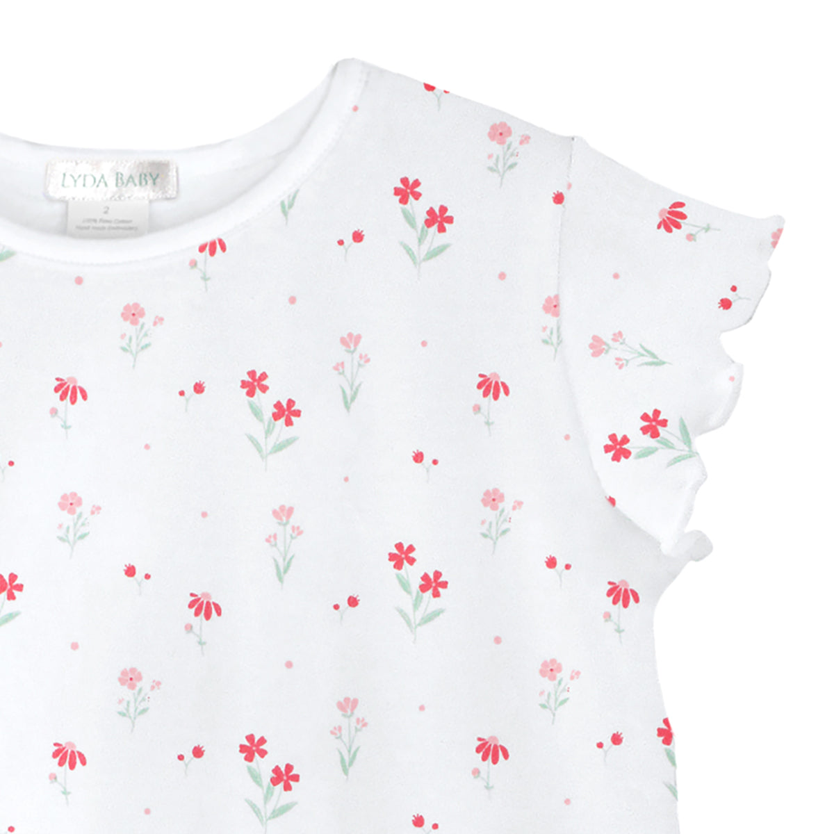 Vertical Flowers Printed Dress | Baby Girl