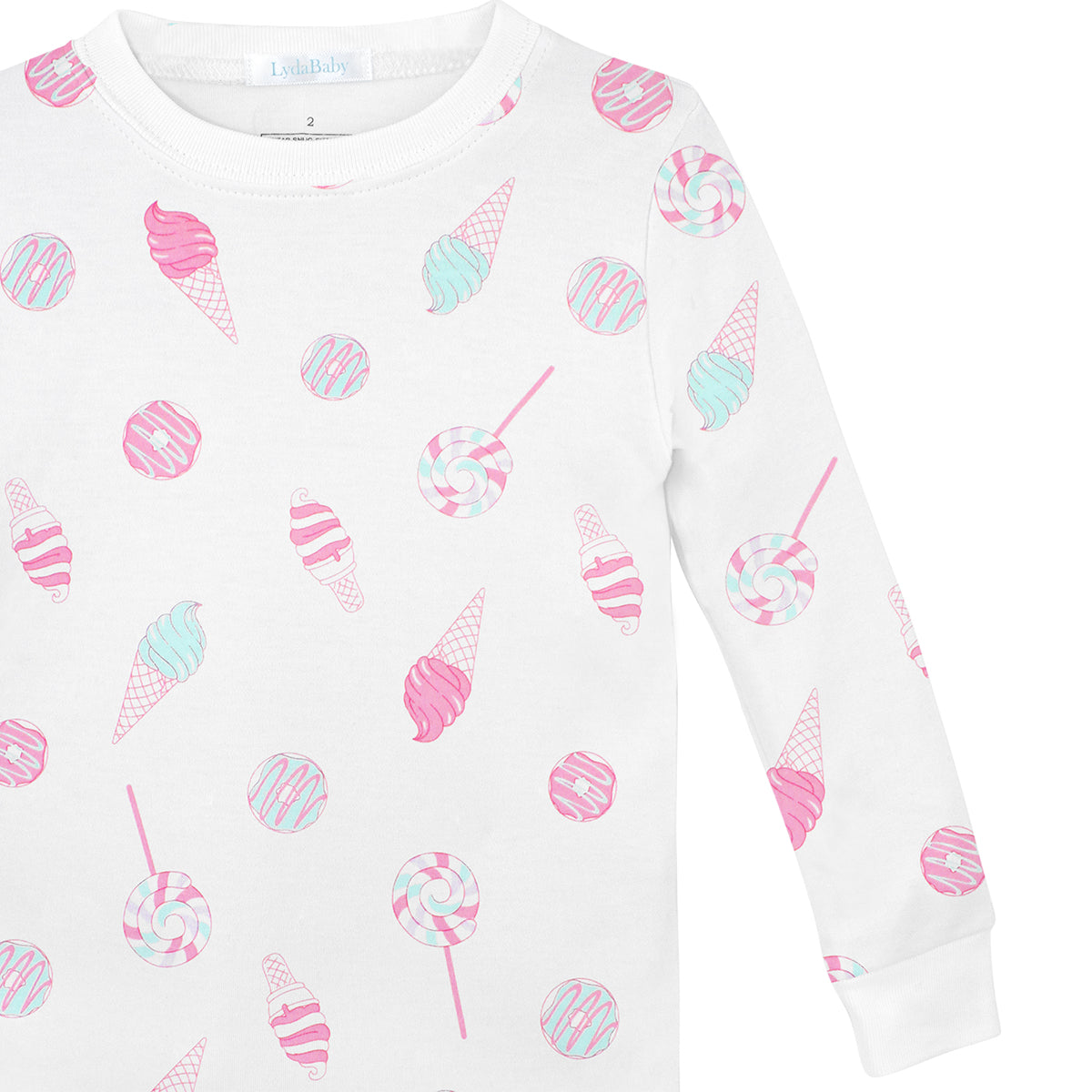 Ice Cream Donuts Printed Pajamas | Girl