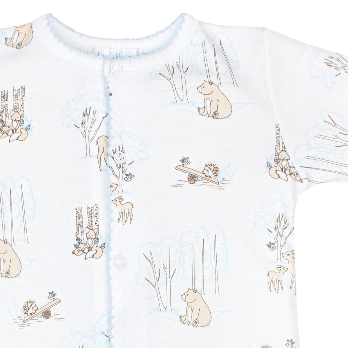 Forest Friends Printed Footie | Baby Boy