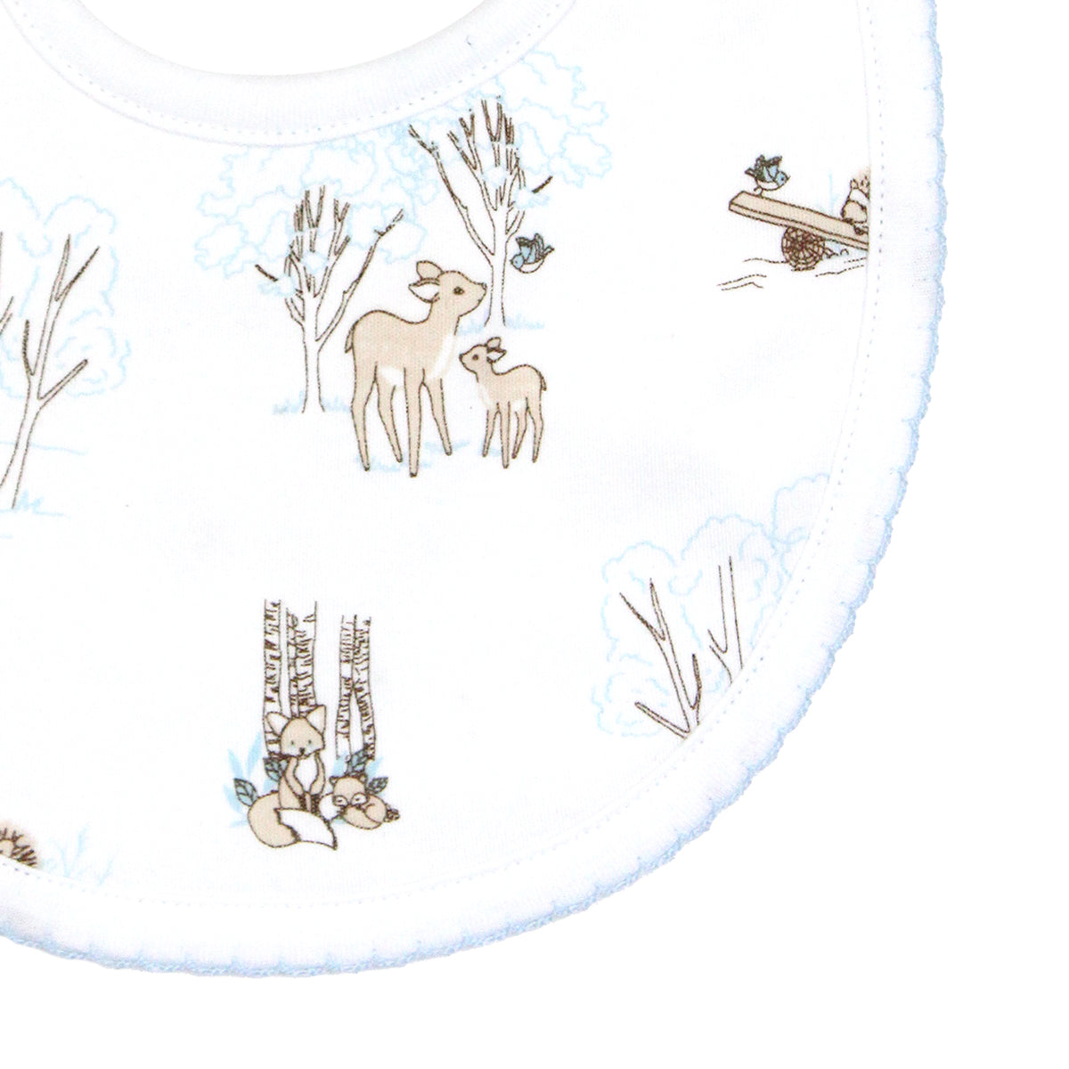 Forest Friends Printed Bib | Baby Boy