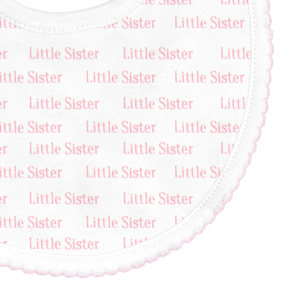 My Little Sister Printed Bib | Baby Girl