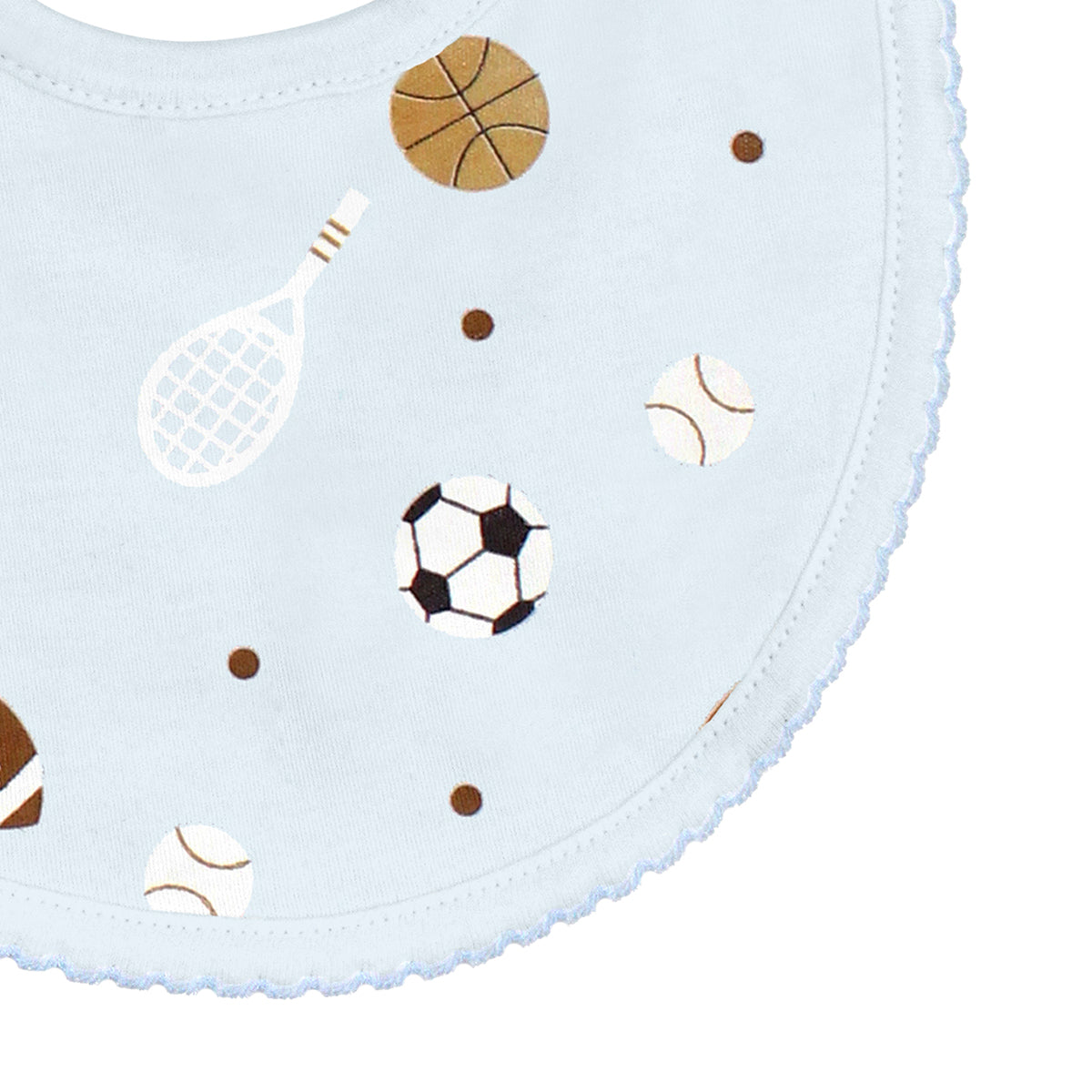 All Star Sports Printed Bib | Baby Boy