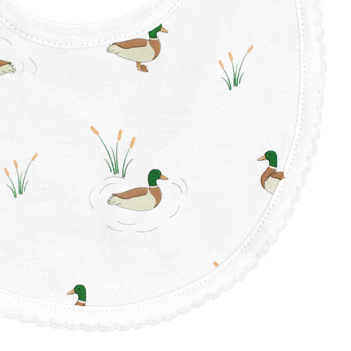 Mallard Ducks Printed Bib | Baby Boy