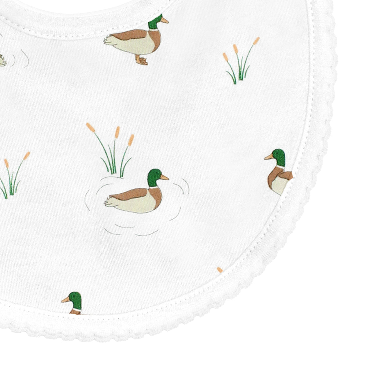 Mallard Ducks Printed Bib | Baby Boy
