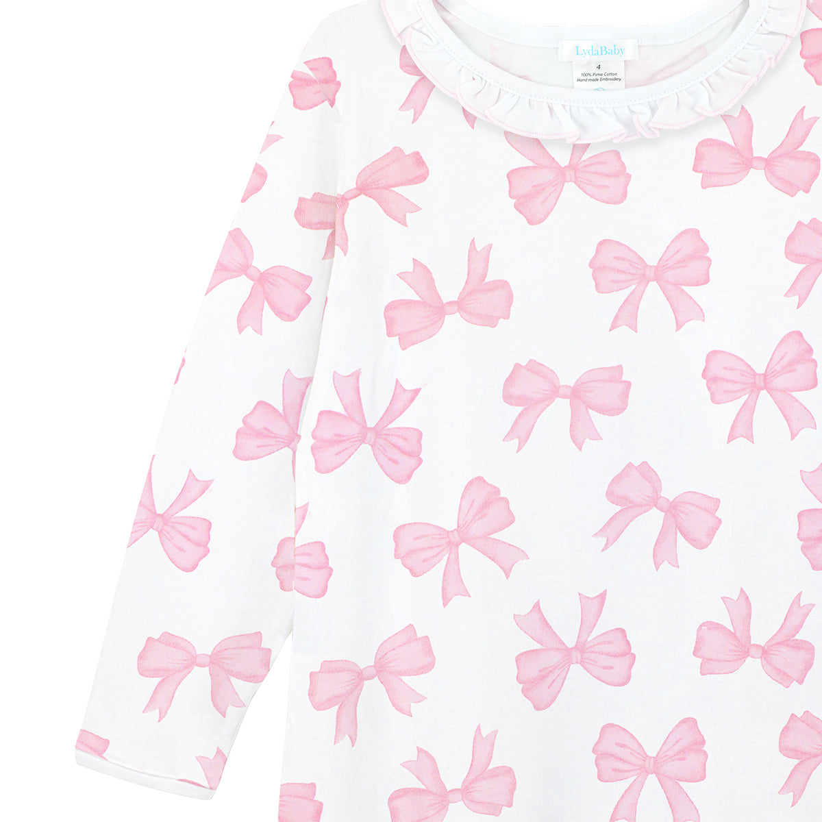 Watercolor Bows Printed Dress | Girl