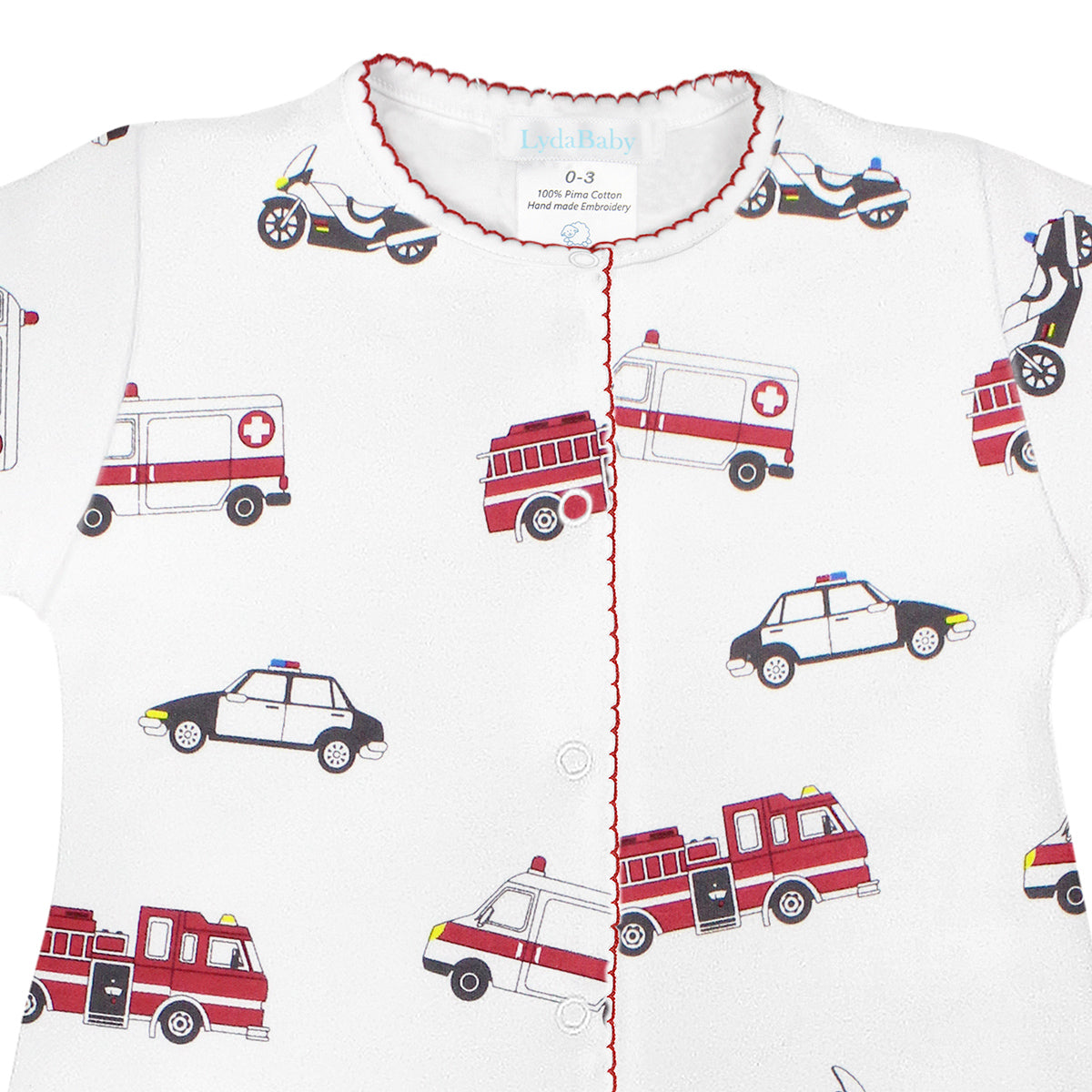 Cars for Heroes Printed Footie | Baby Boy