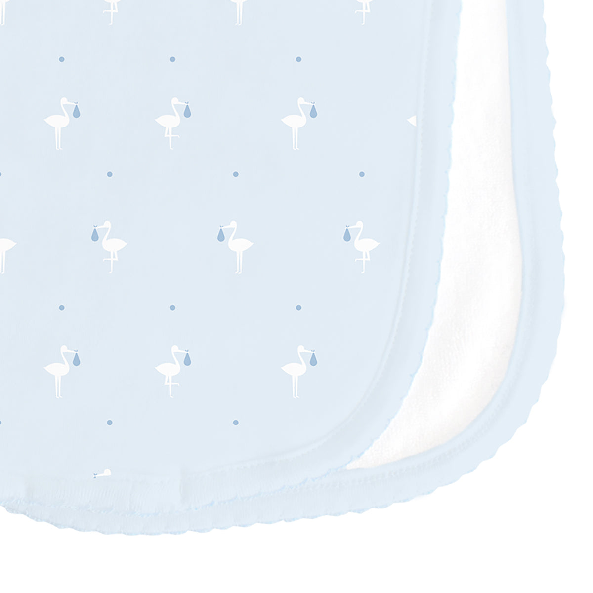 Baby Stork Printed Burpie | Baby Boy