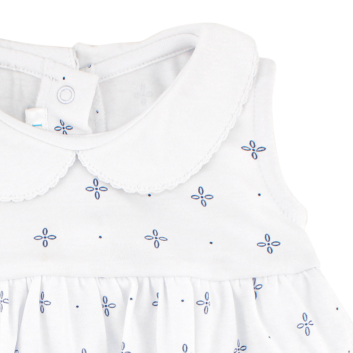 Classy Navy Printed Dress | Baby Girl