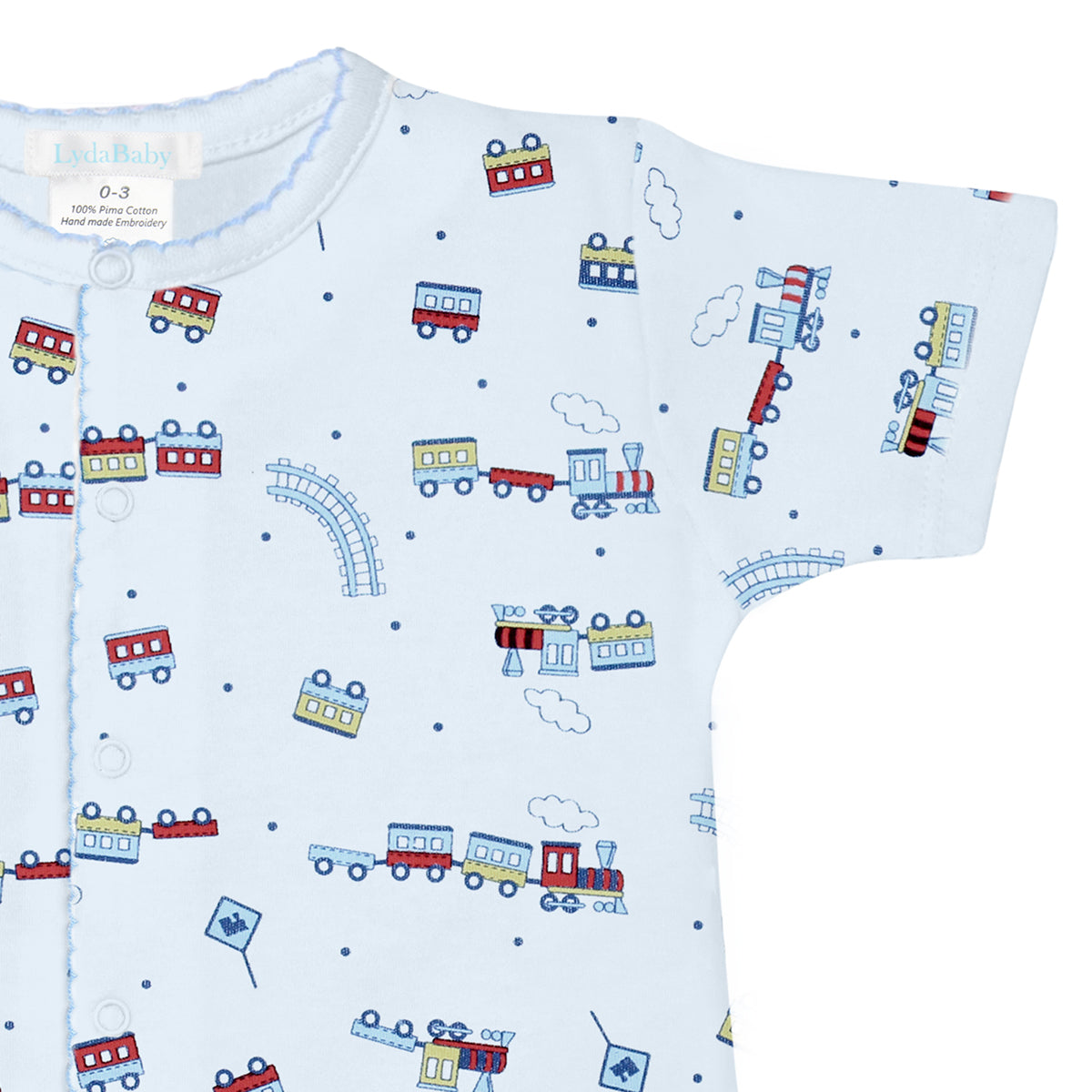 Toy Train Printed Romper | Baby Boy