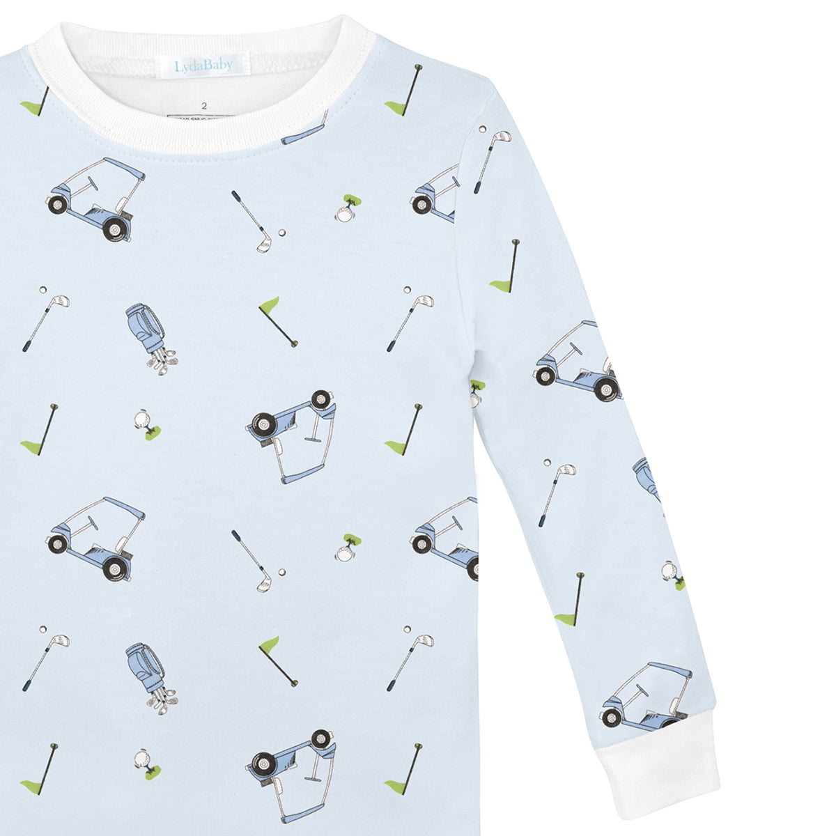 Light Blue Golf Printed Pajama | Baby Boy