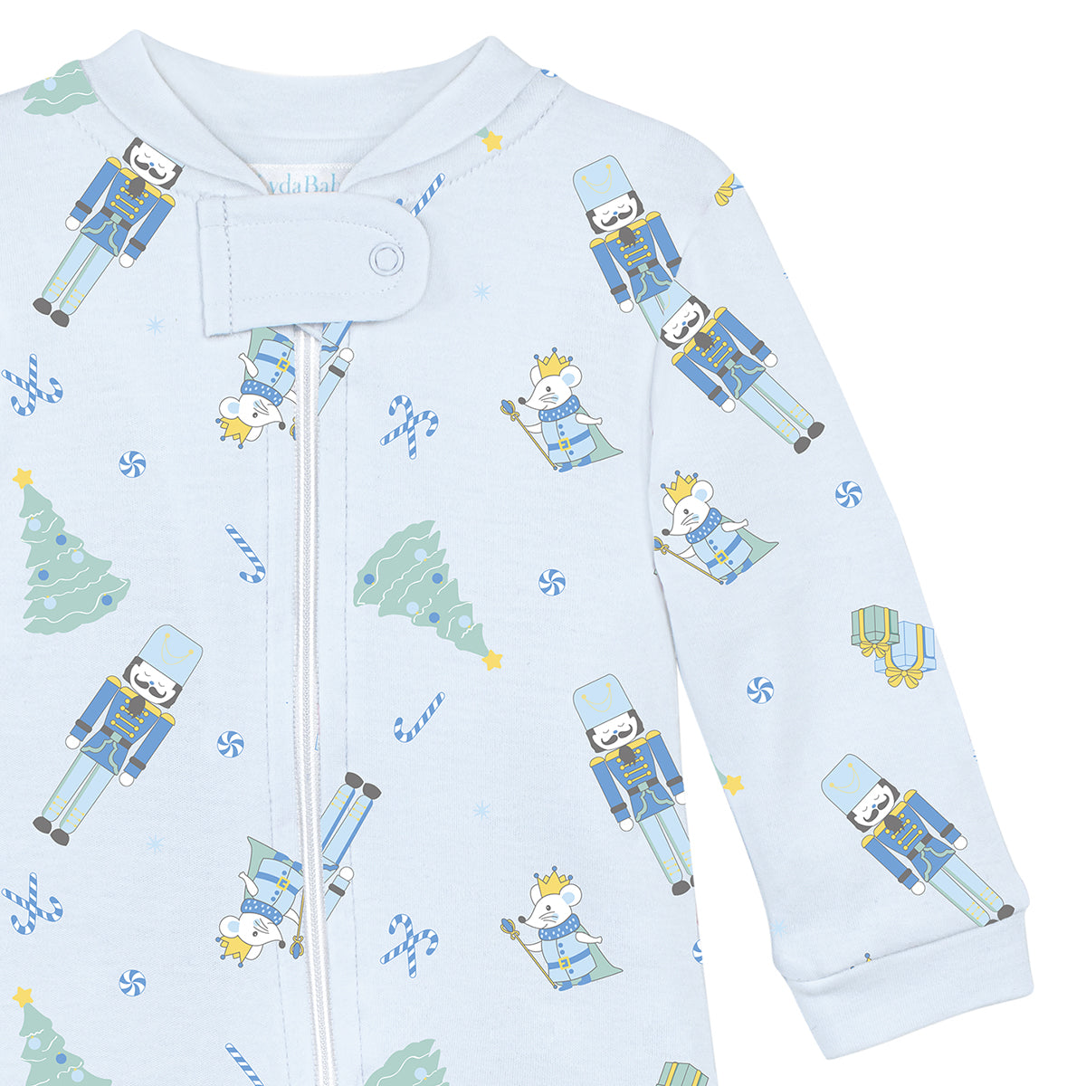Nutcrackers Printed Zipper Footie | Baby Boy