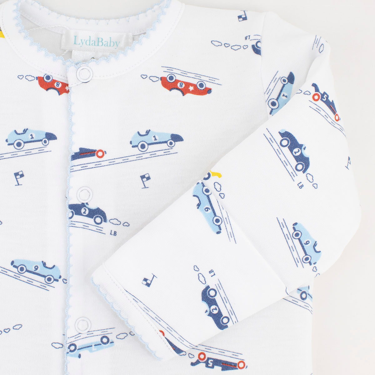 Racers Printed Footie | Baby Boy