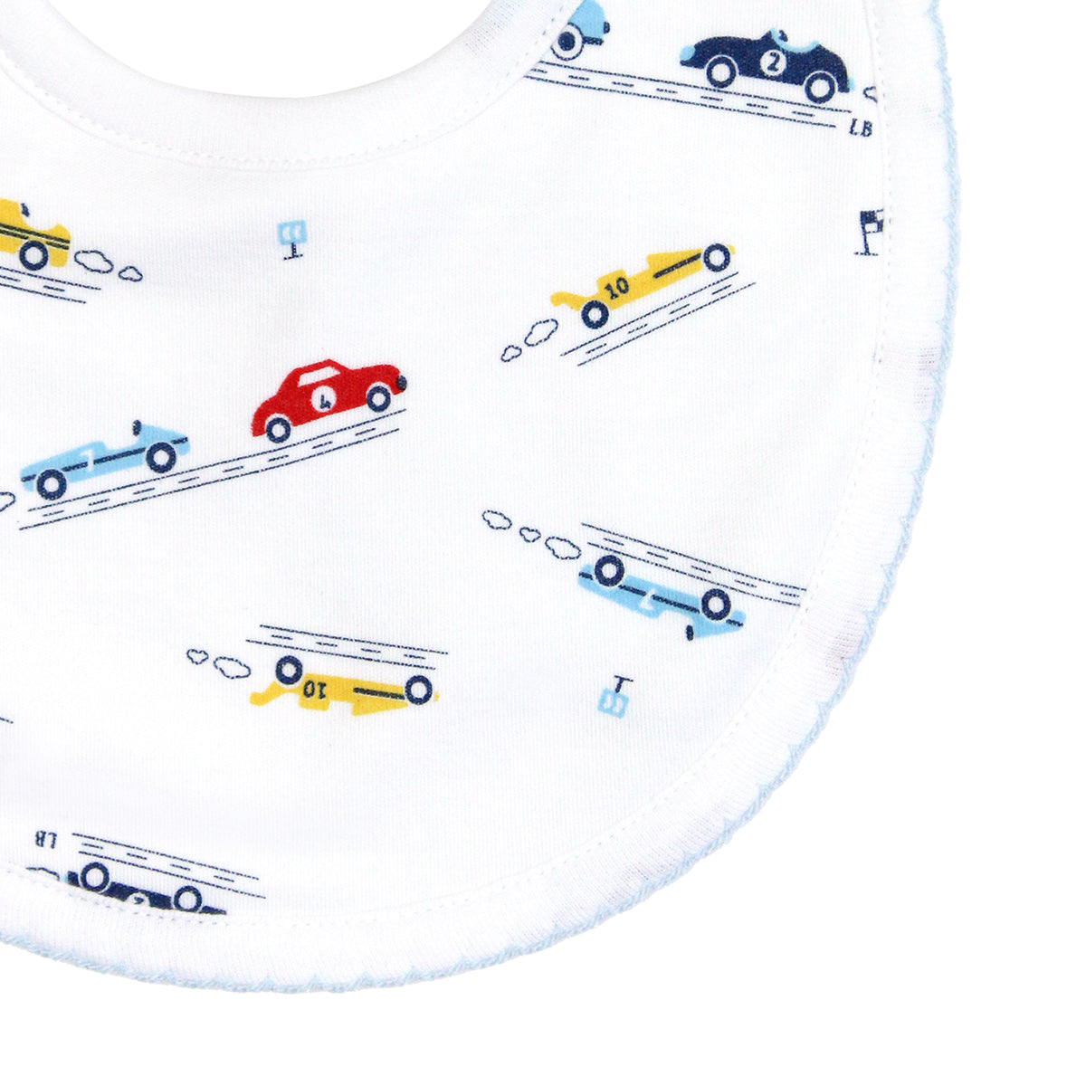Racers Printed Bib | Baby Boy