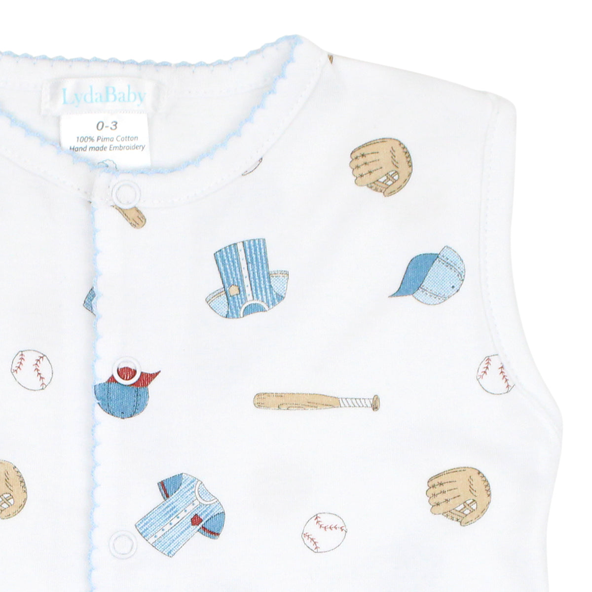 Baseball Printed Romper | Baby Boy