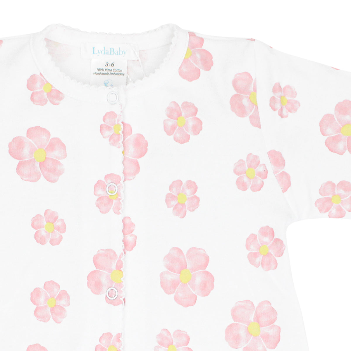 Sweet Flowers Printed Footie | Baby Girl