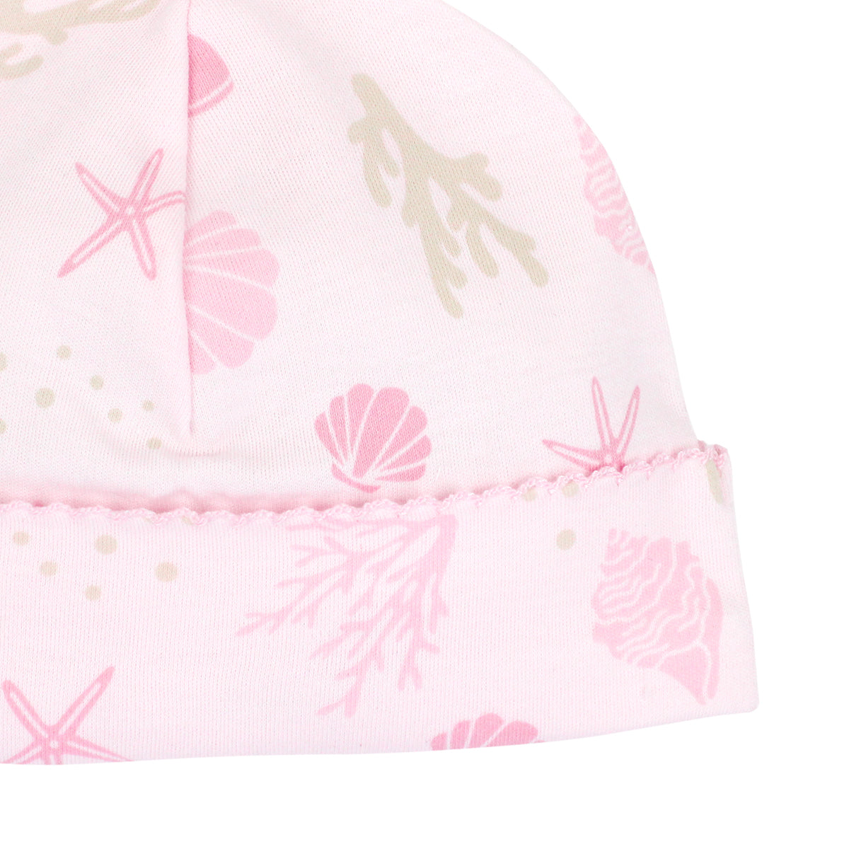 Seashells Printed Hat | Baby Girl