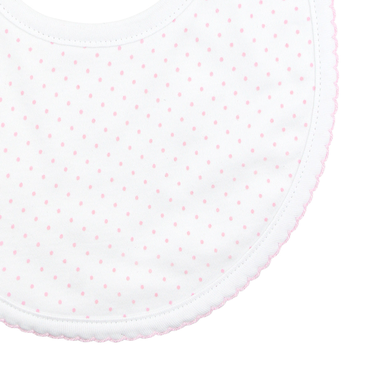 Pink Dots Printed Bib | Baby Girl