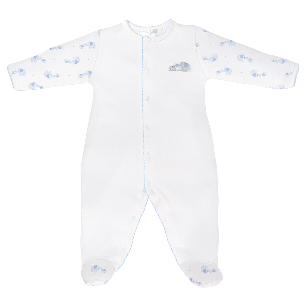 Mama and Baby Embroidery and Printed Footie | Baby Boy