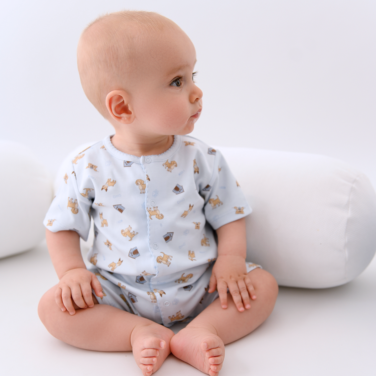 Puppies World Printed Footie | Baby Boy