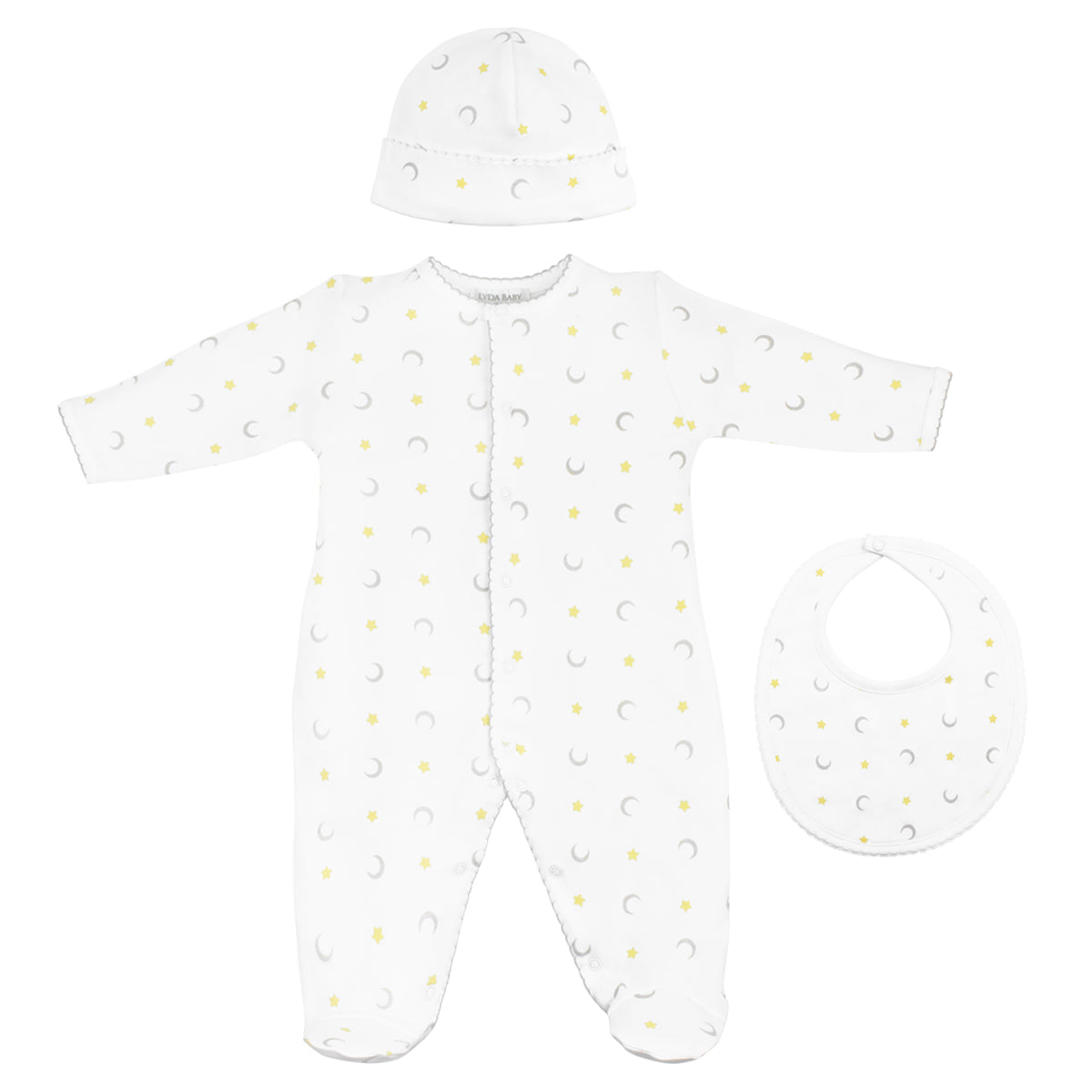 Moon and Stars Set 3 Pieces | Baby Unisex