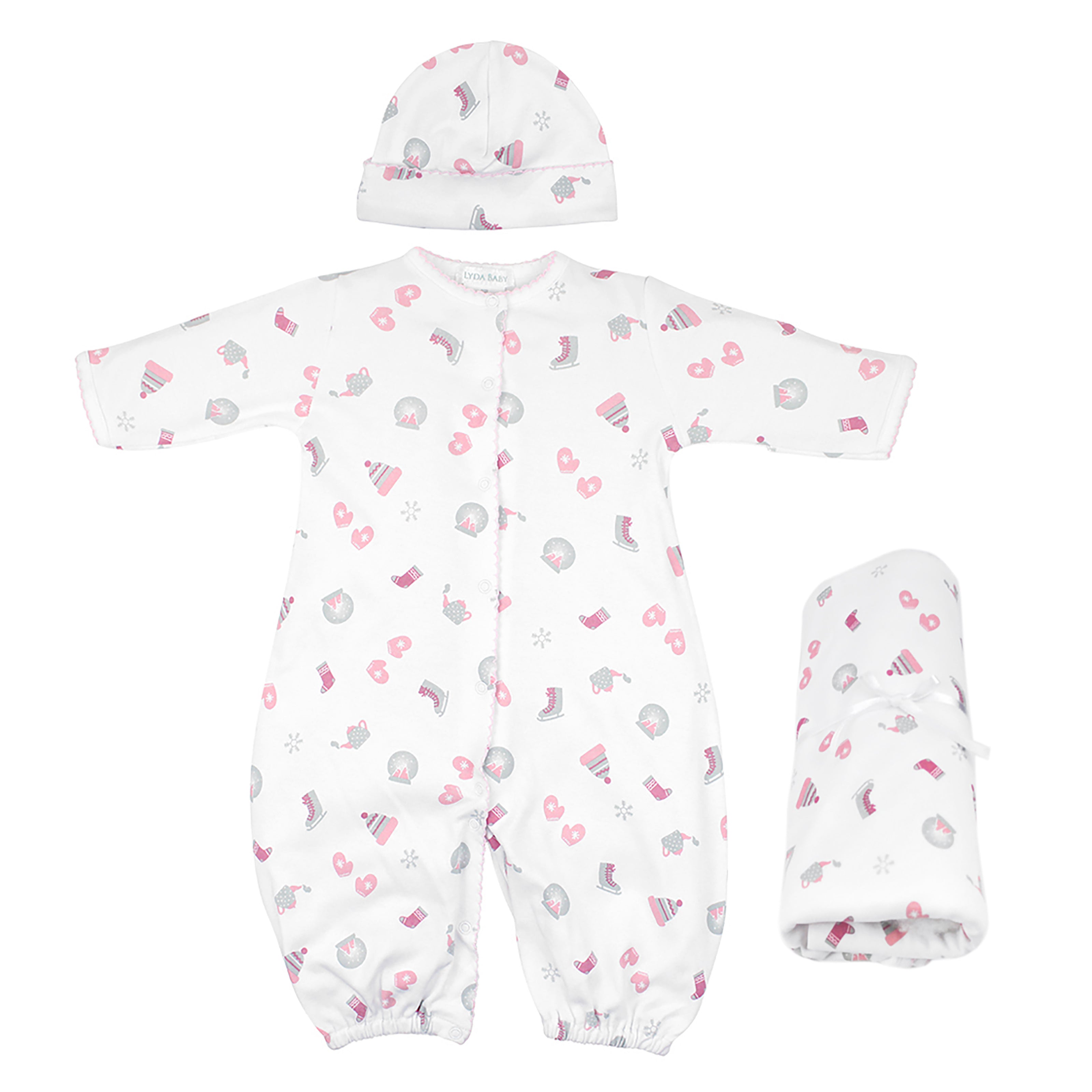 Winter Things Printed Set 3 Pieces | Baby Girl