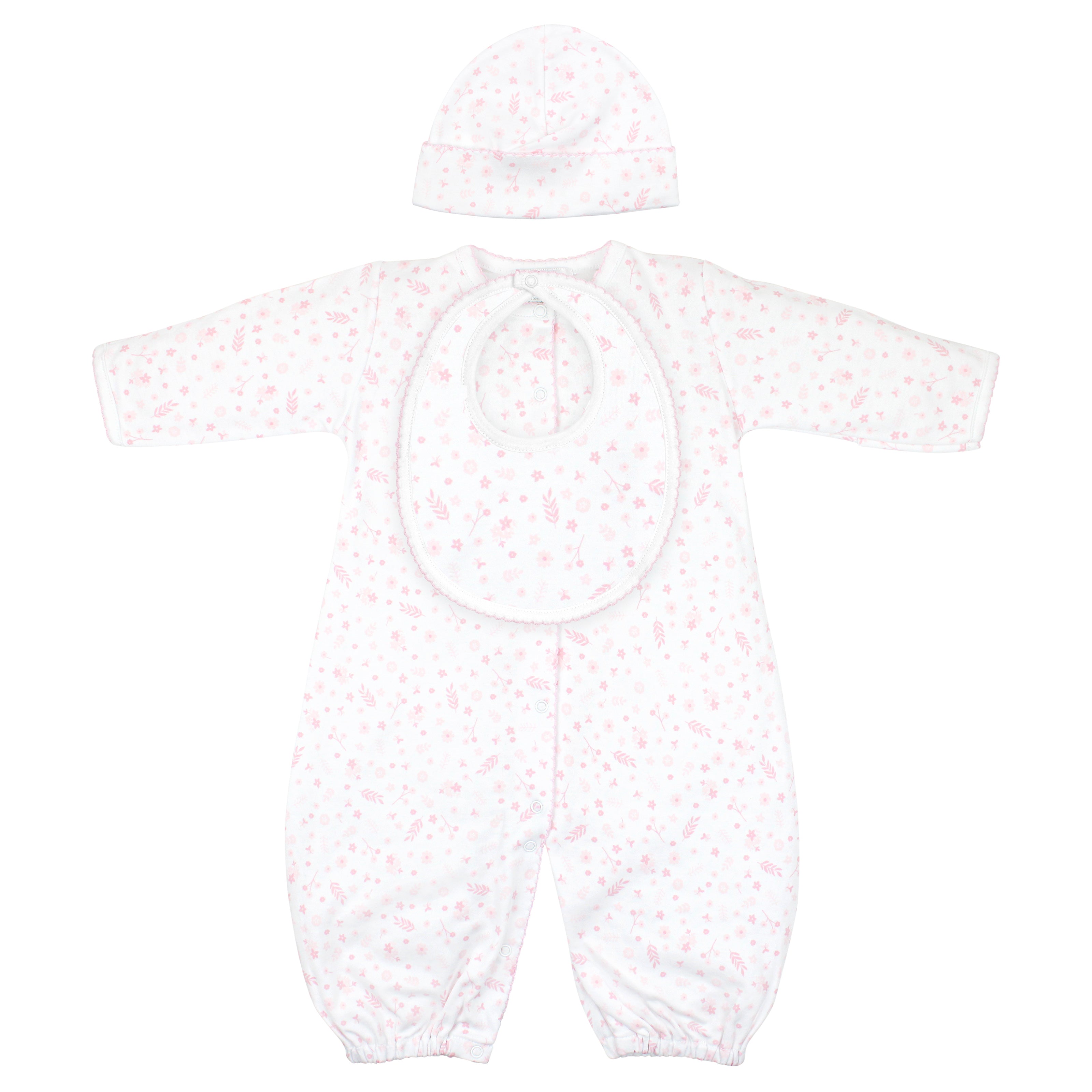 Little Flowers Printed Set 3 Pieces | Baby Girl