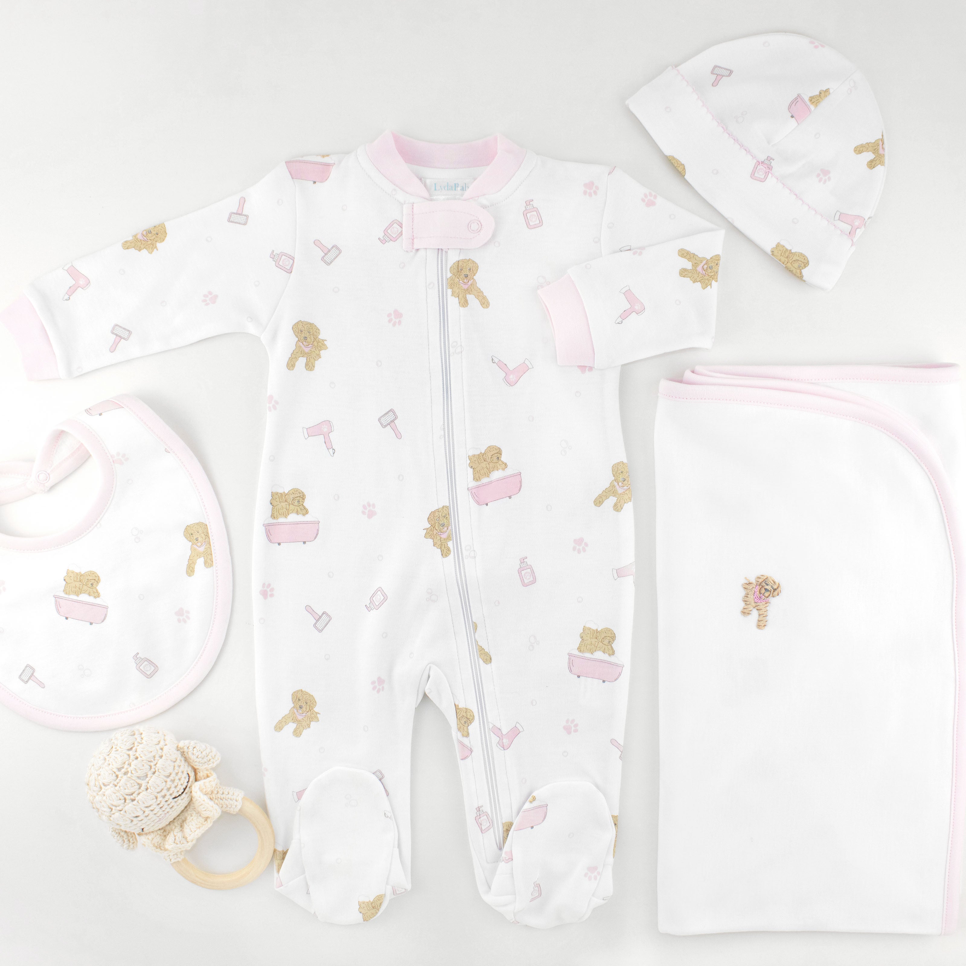 Pet Spa Printed Set 4 Pieces | Baby Girl