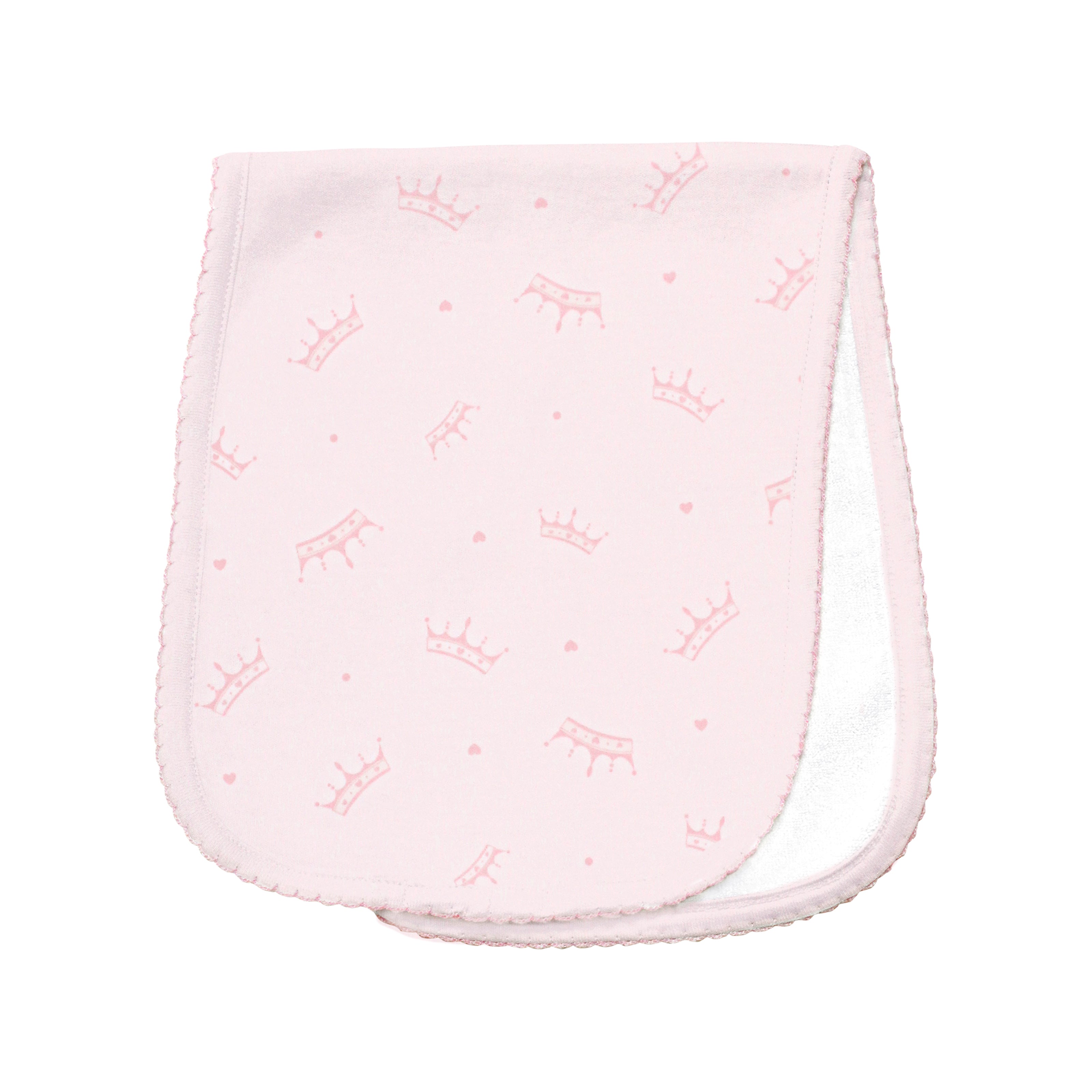 Delicate baby girl burpie with a charming "Little Princess" print, crafted from ultra-soft Peruvian Pima cotton for cozy, elegant snuggles.