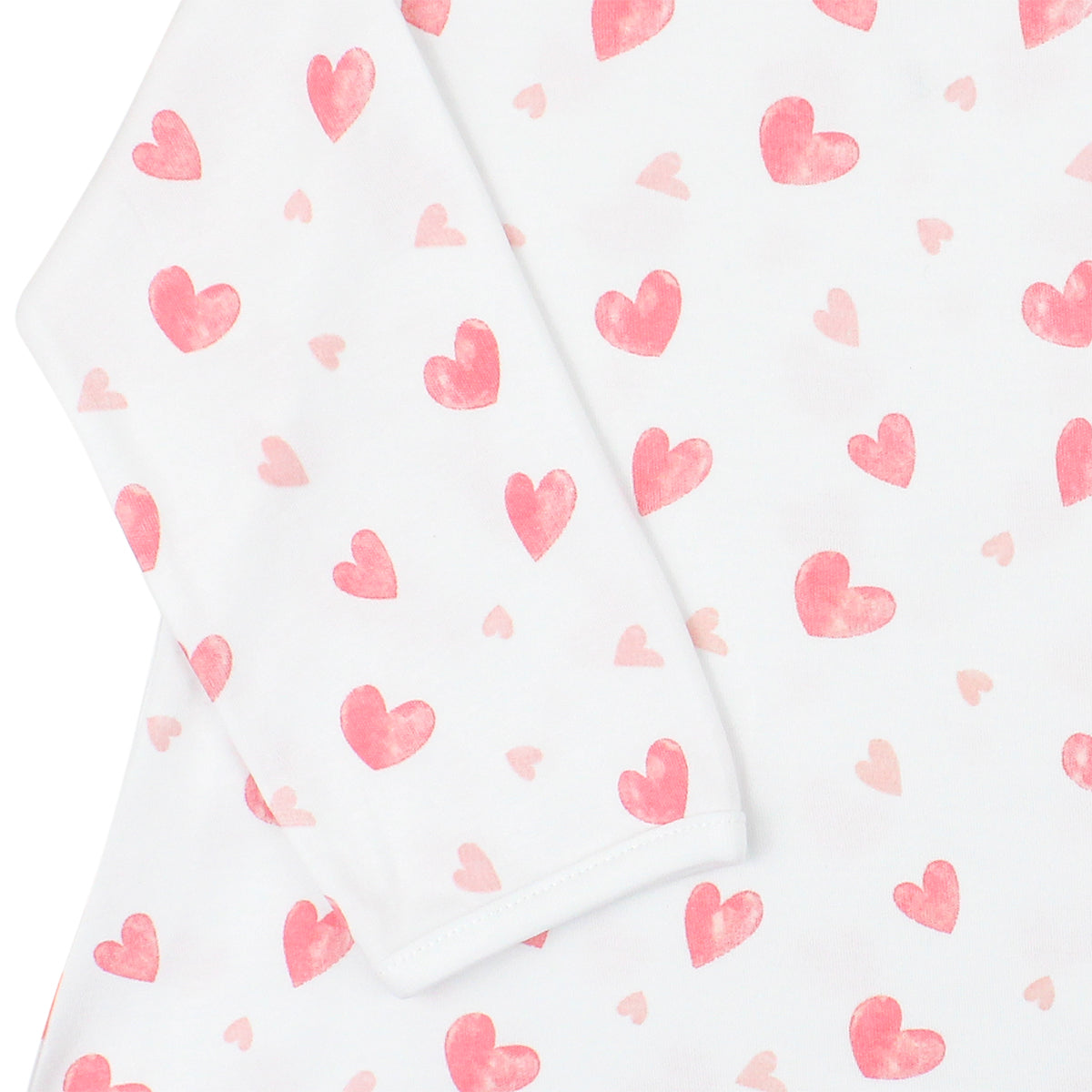 Summer baby girl sleep dress made in luxury Peruvian Pima cotton featuring a sweet cherries print. Ideal for baby pajamas and cute baby clothes in warmer weather.