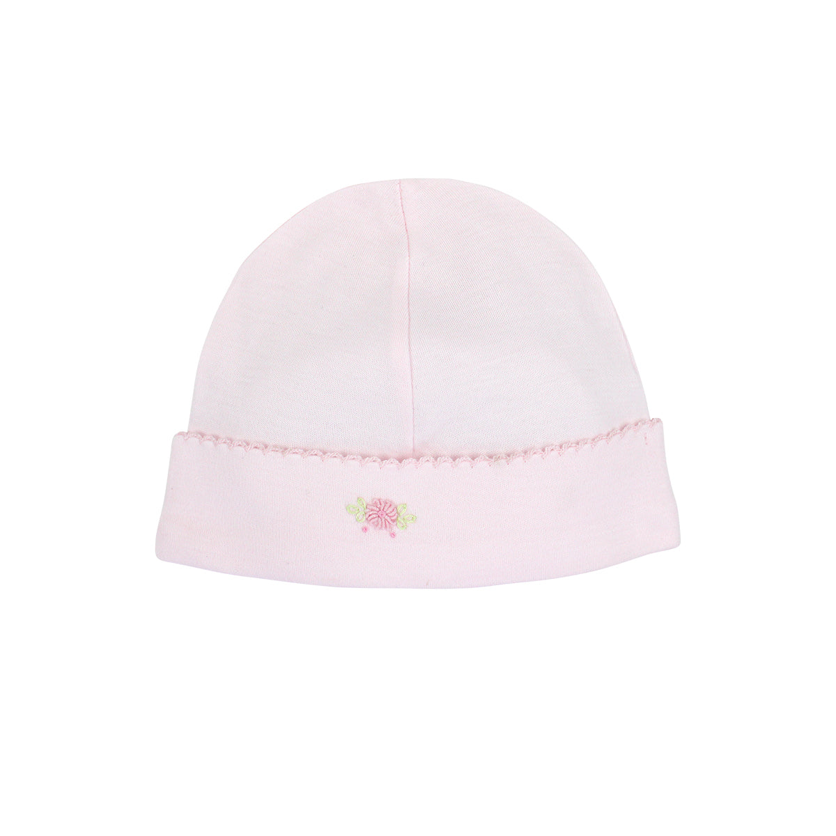 Delicate baby girl hat hand-embroidered with summer love details on luxurious Peruvian Pima cotton — soft, breathable, and ideal for sunny days.