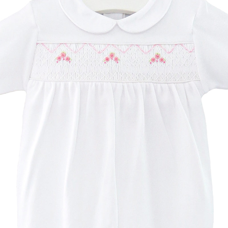 Roses Smock Footie | Baby Girl