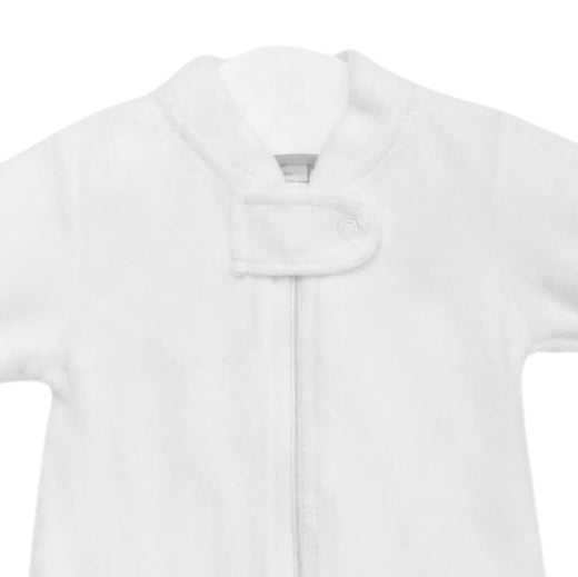 Velour Zipper Footie | Baby Unisex