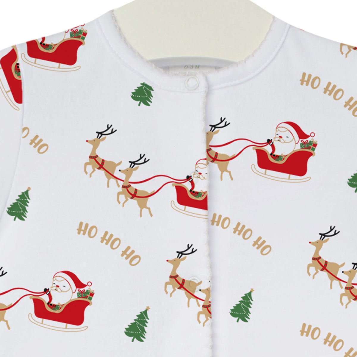 Santa and Deers Printed Footie | Unisex
