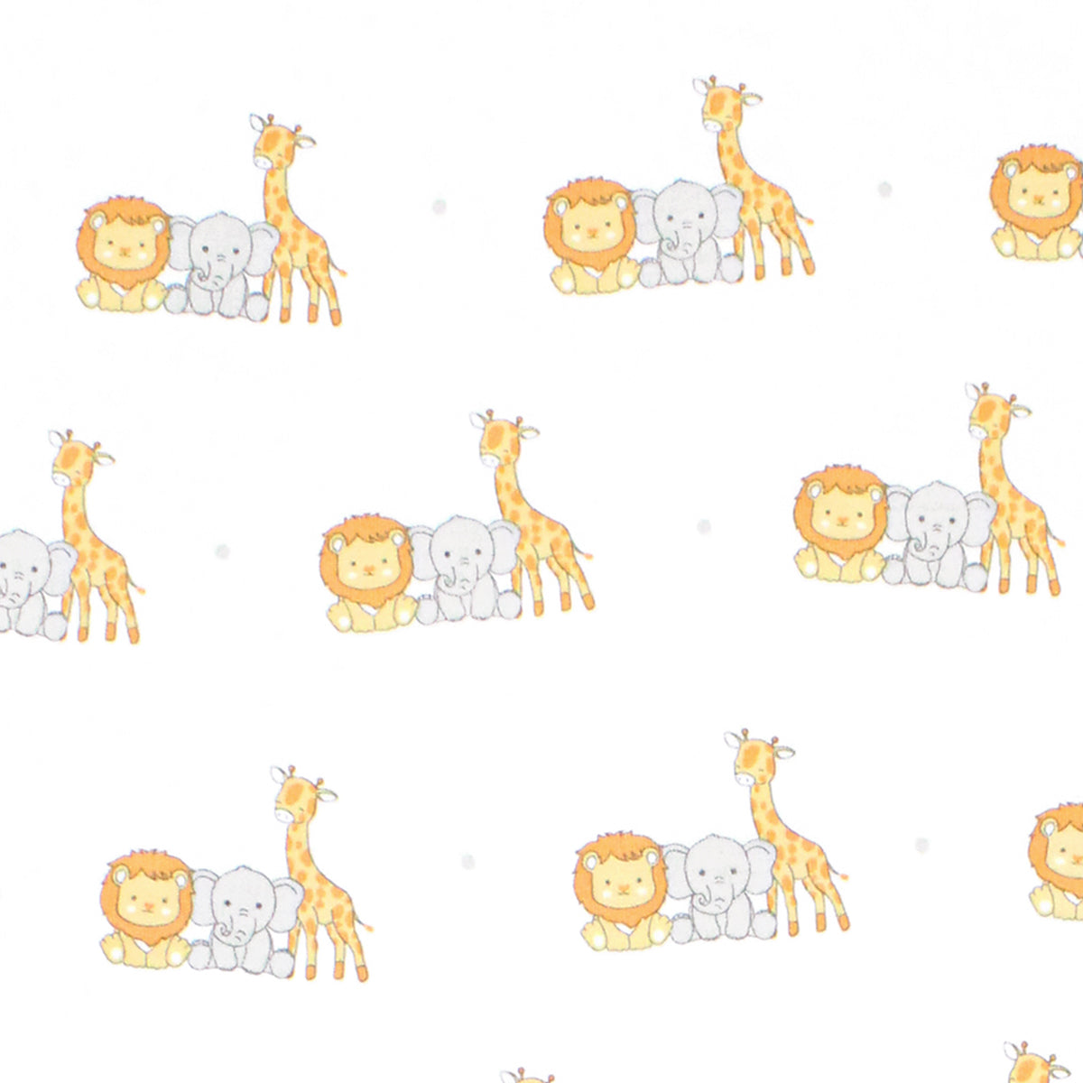 Baby Safari Animals Printed Zipper Footie  |  Baby Unisex