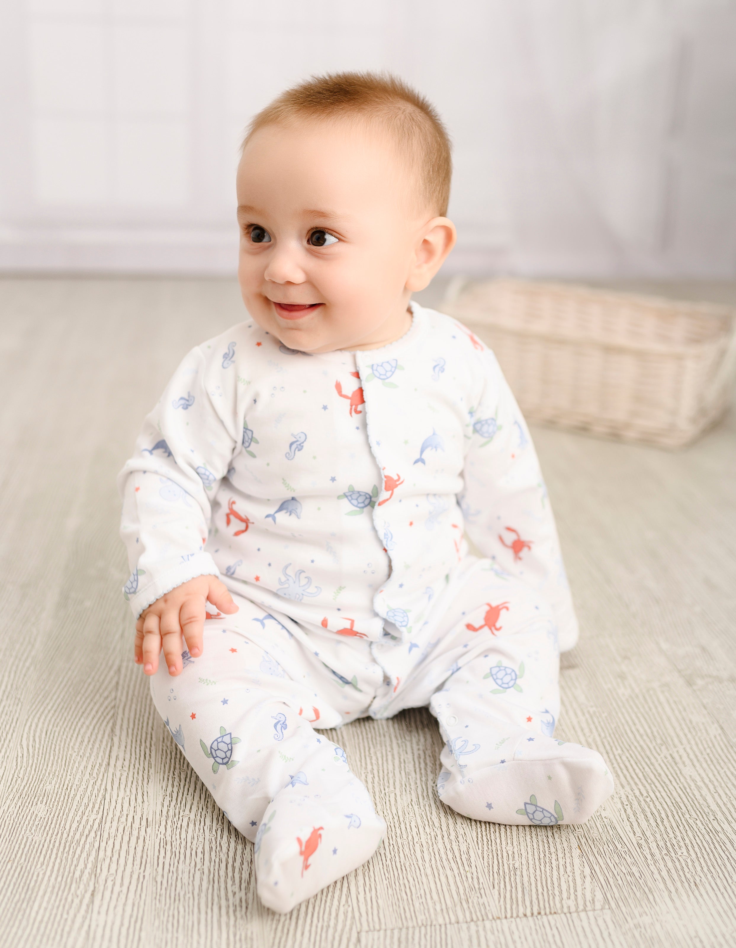 Under the Sea Printed Footie | Baby Boy