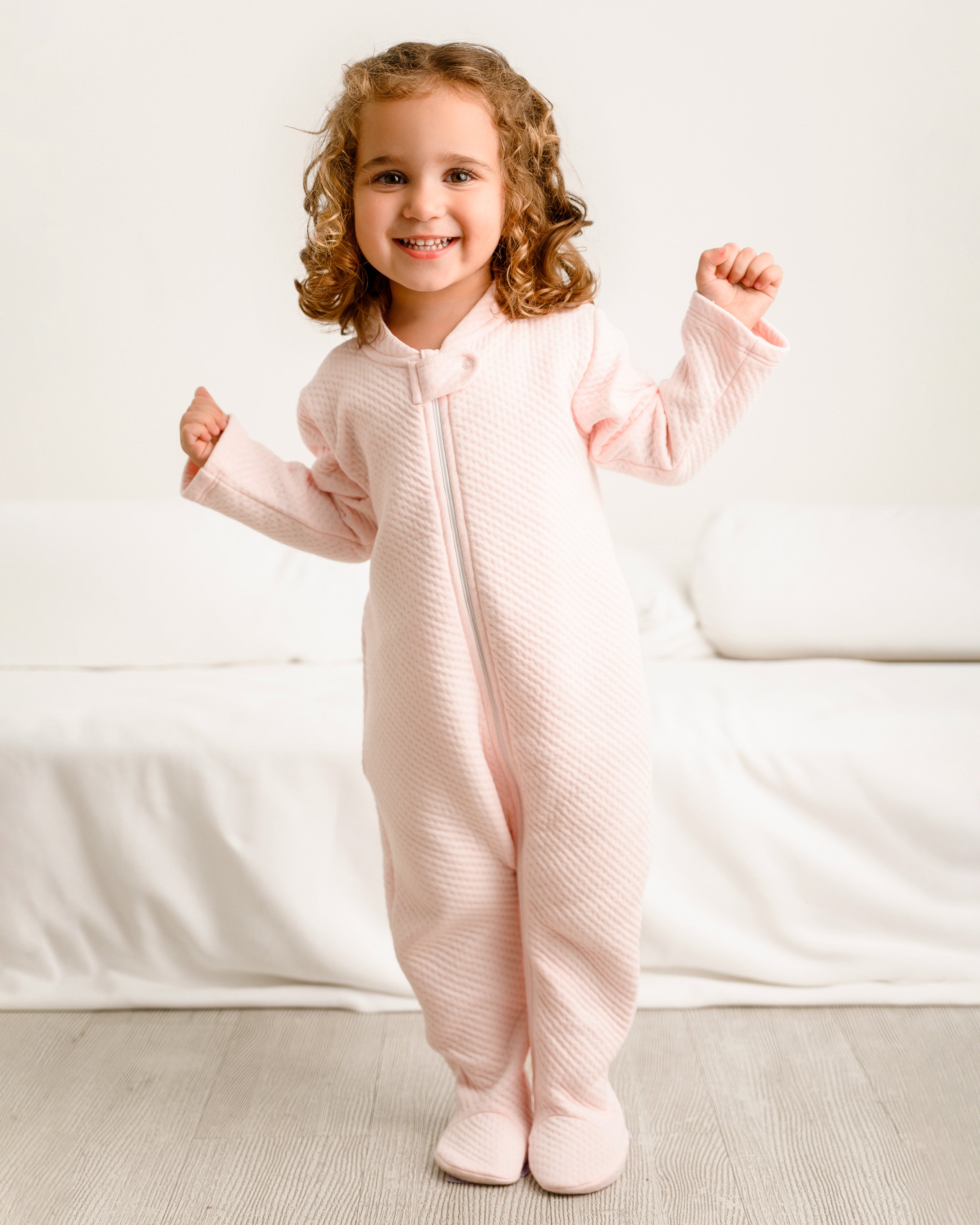 Comfy Collection Zipper Footie | Baby Girl