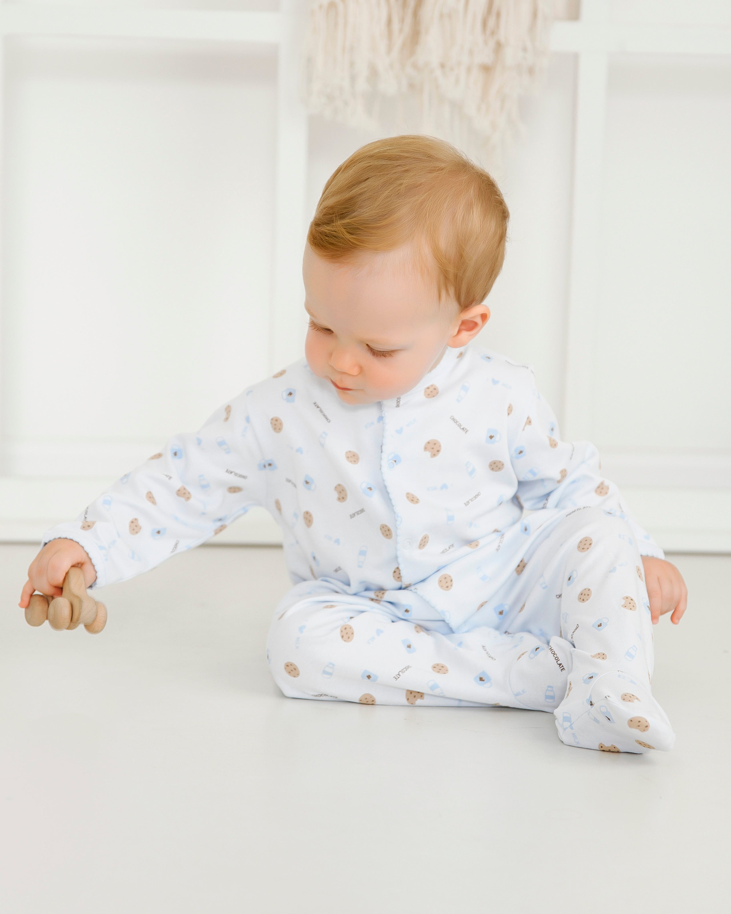 Cookies Printed Footie | Baby Boy