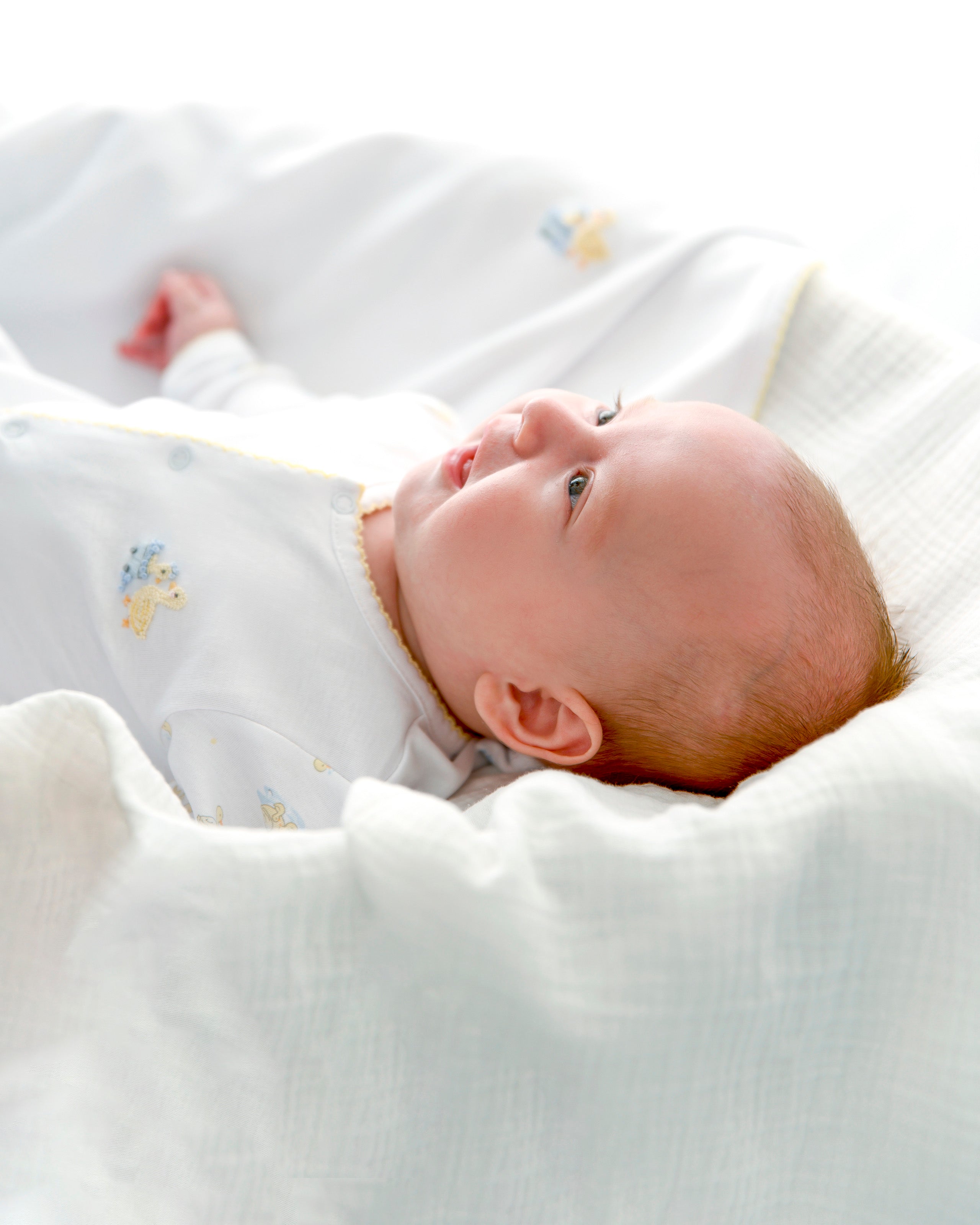 Bath Time Printed and Embroidery Footie | Baby Unisex