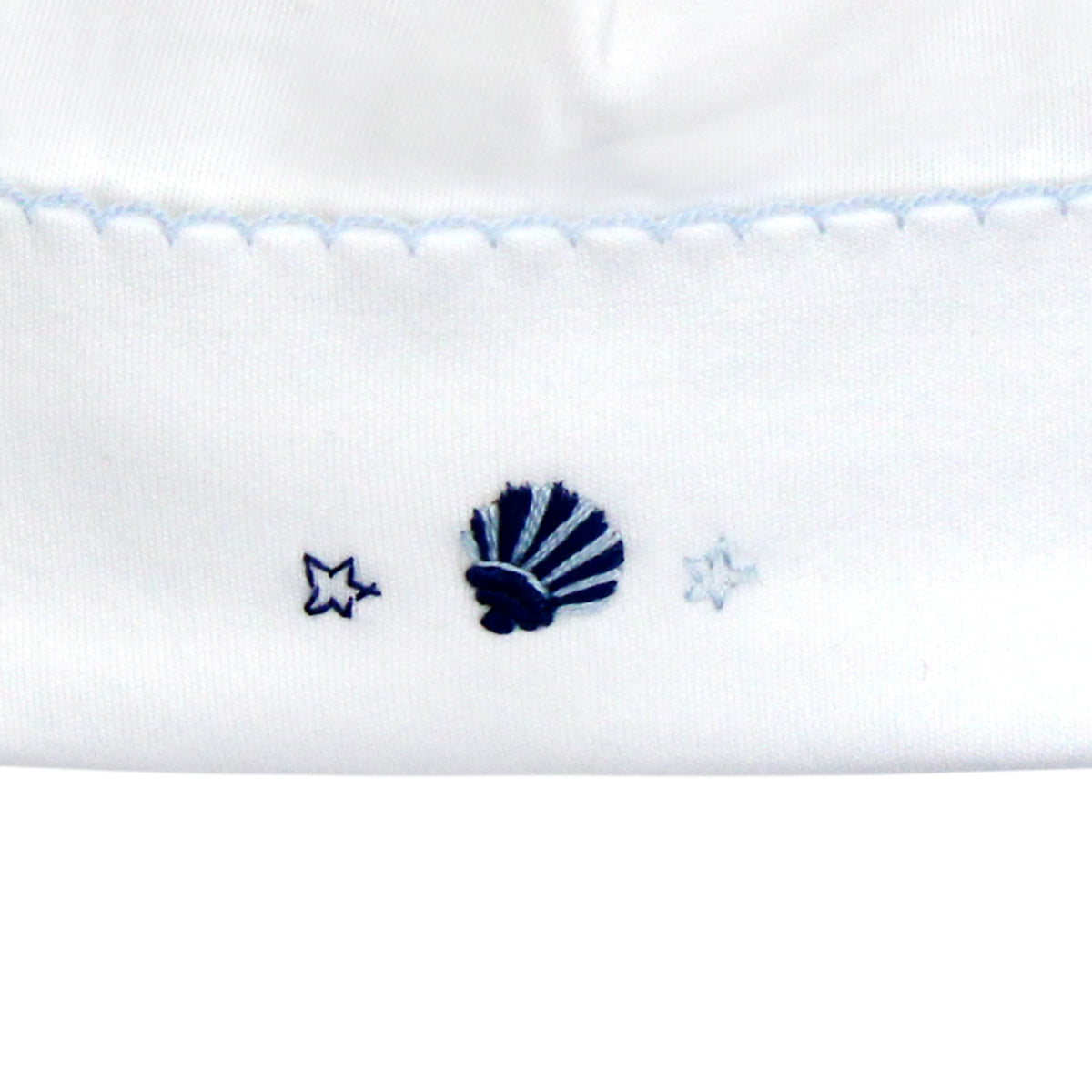 Tiny Sea Shealls Embroidery Hat | Baby Boy