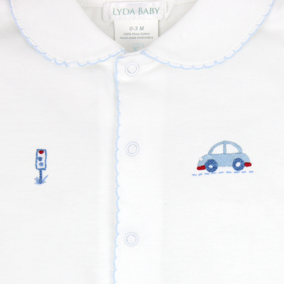 Little City Embroidery Footie |  Baby Boy