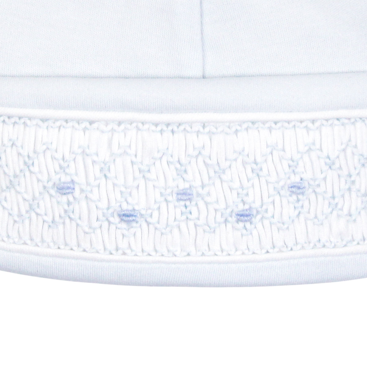 Smock Light Blue Seeds Embroidery Hat | Baby Boy